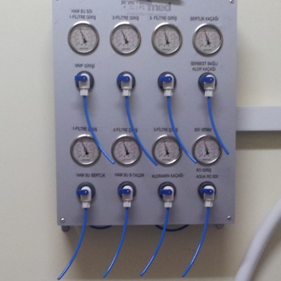 Manometre ve Nümune Alma Paneli